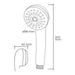 Shower Rose EDM 01343 ABS Modern Chromed 9,8 x 4 x 24,2 cm - Баня<<<Дом Градина<<<BigBuy&&&Аксесоари и