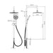 SHOWER SET CHROME FAYANS JASMINE - Душ комплекти<<<Смесители и душове<<<Баня<<<Praktiker