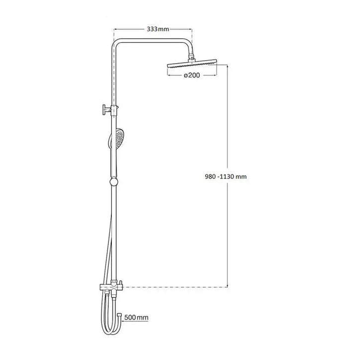 SHOWER SET SYNCHRO SKL-6028A - Душ комплекти<<<Смесители и душове<<<Баня<<<Praktiker&&&Душ комплекти<<<Смесители и