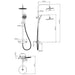 SHOWER SYSTEM CHROME FAYANS JASMINE - Душ системи колони<<<Смесители и душове<<<Баня<<<Praktiker