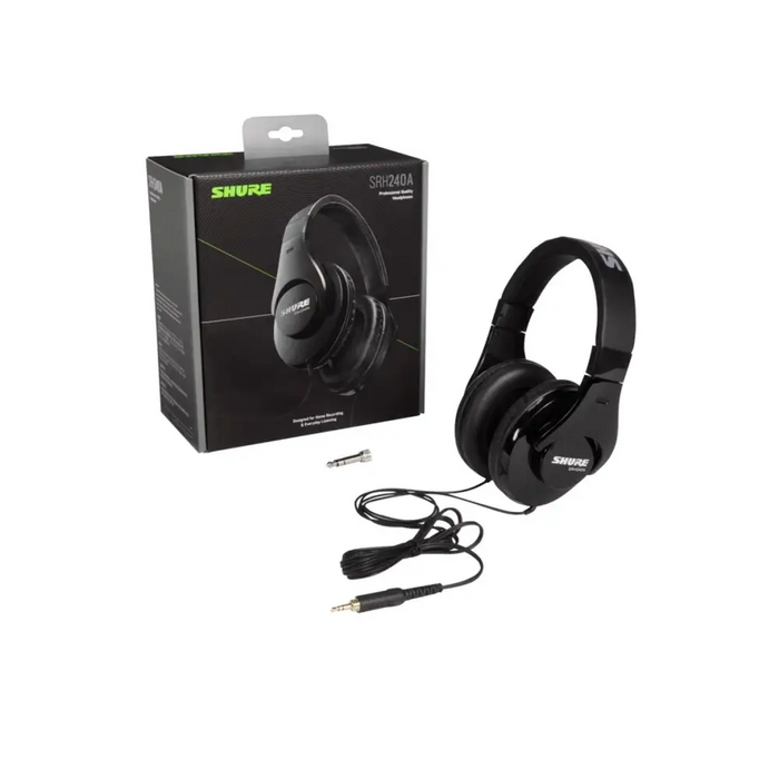 Shure SRH240A-EFS Headphones Wired Black - HeadphonesMIS-SLU<<<Microphones and headphonesMIS<<<ActionPL