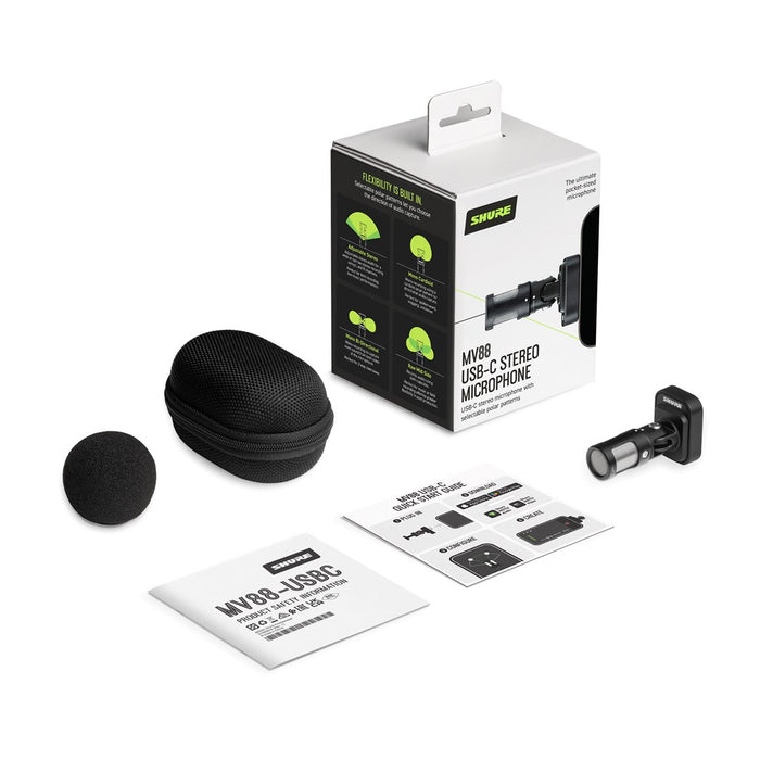 Shure MV88-USBC - stereo microphone with USB-C connector