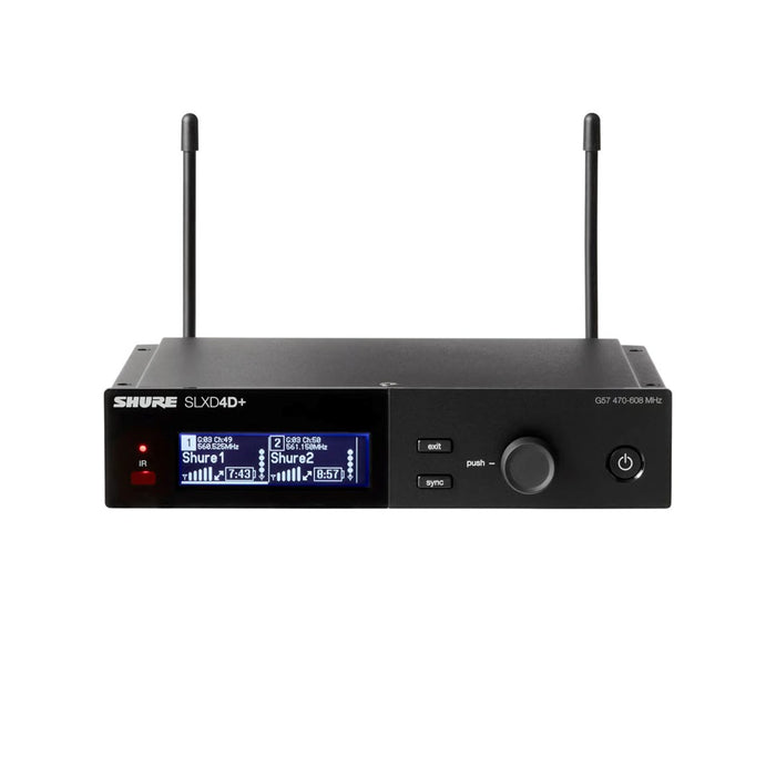 Shure SLXD24D+E/B58-G65 - dual digital wireless system with two transmitters/handheld microphones (470 - 606 MHz)
