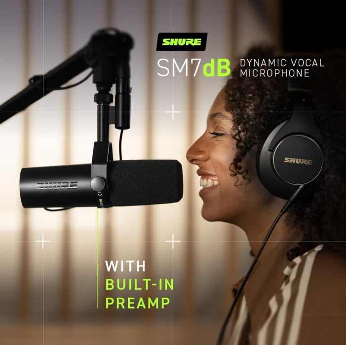 Shure SM7dB - dynamic vocal microphone with built-in preamplifier
