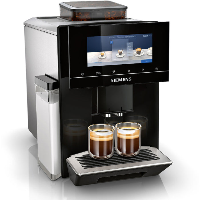 Coffee machine SIEMENS TQ903R09 2300.00 ml, 19.00 bar, BLACK / STAINLESS STEEL