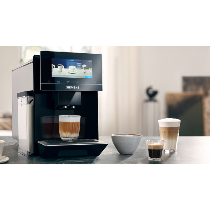 Coffee machine SIEMENS TQ903R09 2300.00 ml, 19.00 bar, BLACK / STAINLESS STEEL