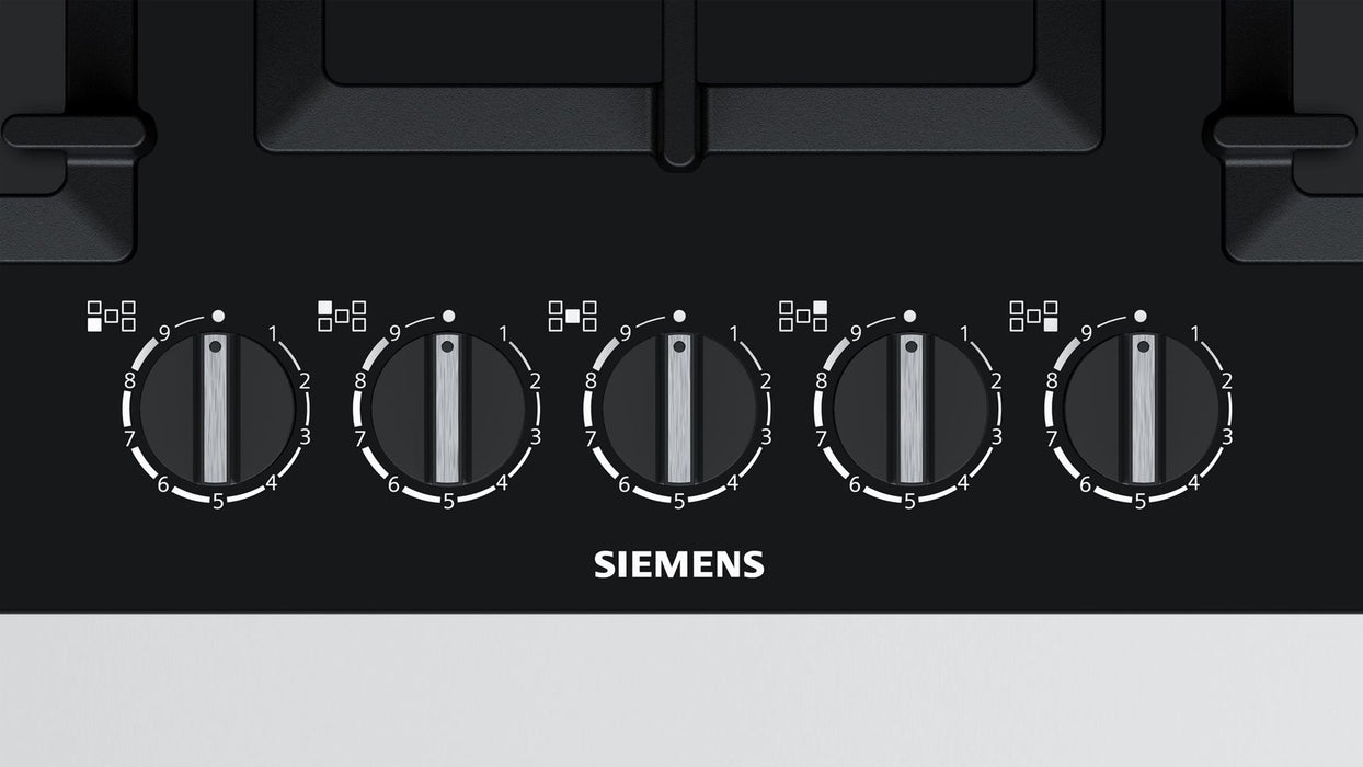Siemens EP7A6QB90 hob Black Built-in Gas 5 zone(s)