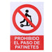 Sign Normaluz Prohibido acceder con patinete Stick 21 x 30 cm - Декорация и Осветление<<<Дом Градина<<<BigBuy&&&Картини