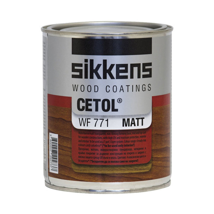 WATER-SOLUBLE VARNISH MAT FOR WOOD DARK OAK 0.75 L SIKKENS
