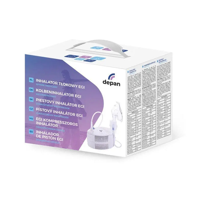 Silent piston inhaler for the whole family EGI DEPAN brands - Inhalers and nebulizersNSE-INE<<<Modern