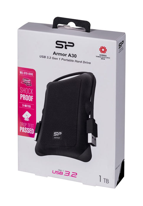 Silicon Power Armor A30 external hard drive 1 TB Black