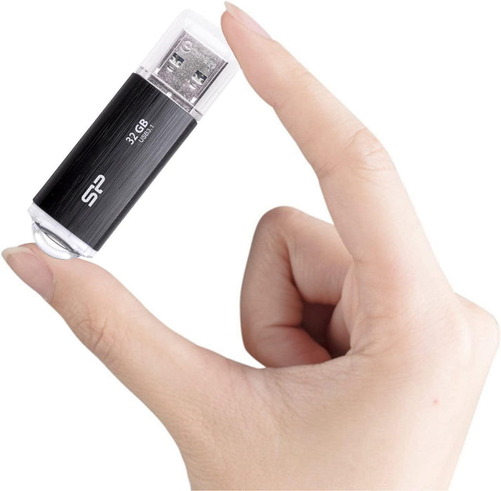 USB memory stick SILICON POWER Blaze B02, 32GB, USB 3.2 Gen 1, Black