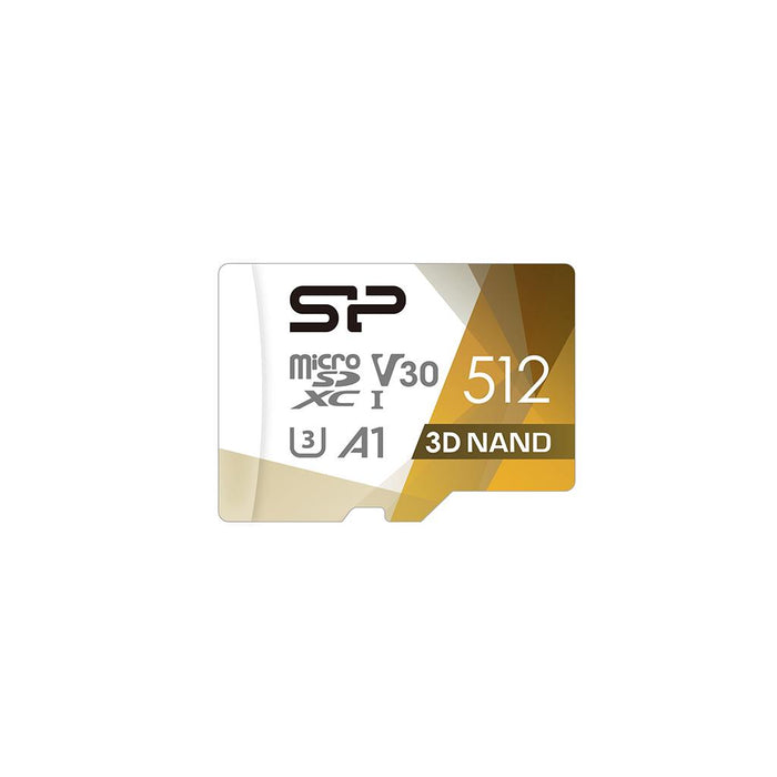 Memory card Silicon Power Superior Pro, 512GB, microSDXC, Class 10, SD Adapter