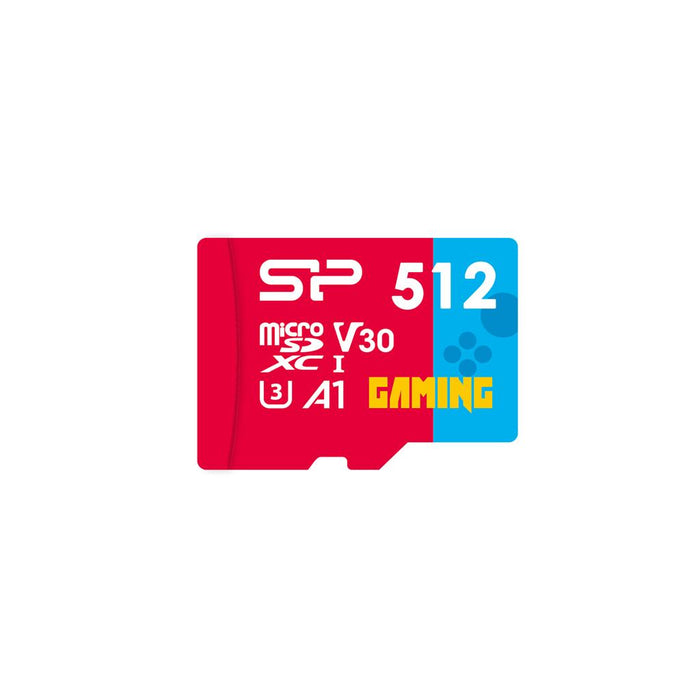 Memory card Silicon Power Superior Gaming 512GB, microSDHC/SDXC, Class 10, A1, V30, UHS-I U3, SD Adapter