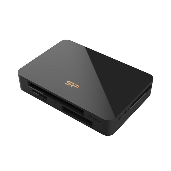 Silicon Power "All-in-One" Card Reader, SD/MMC, microSD, CF, MS Series, Black