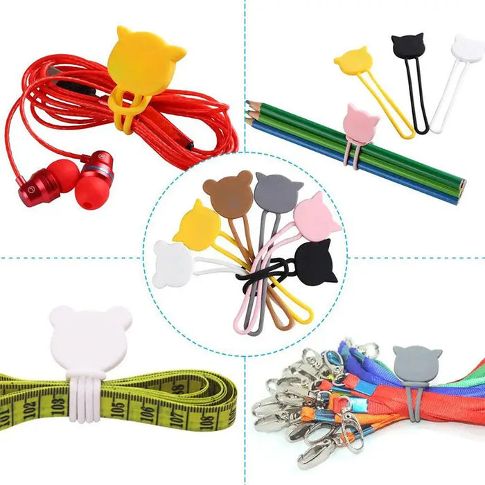 Silicone cable reel - brown - Other cell phone equipment<<<HurtelXML