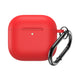Silicone Case for Airpods 4 with Carabiner - Red - Cell phone cases and covers<<<HurtelXML