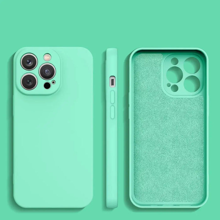 Silicone case for Xiaomi Redmi Note 11 Pro 5G / 11 Pro / 11E Pro silicone cover mint green - Cell phone cases