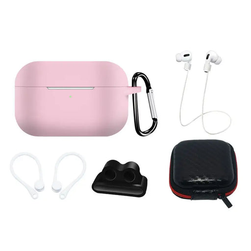 Silicone Case Set for AirPods Pro 2 / AirPods Pro 1 + Case / Ear Hook / Neck Strap / Watch Strap Holder / Carabiner