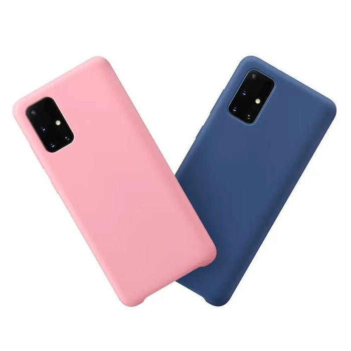 Silicone Case Soft Flexible Rubber Cover for Samsung Galaxy A03s black - Cell phone cases and covers<<<HurtelXML