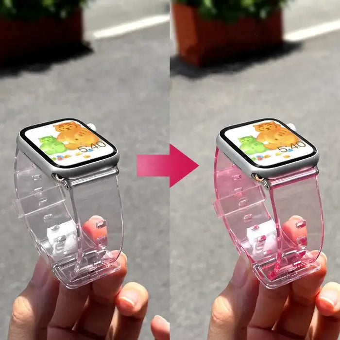 Silicone Strap Bracelet Bracelet Strap Light for Apple Watch 38 / 40 mm - Purple - Smartwatch straps