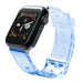 Silicone Strap Bracelet Bracelet Strap Light for Apple Watch 42 / 44 mm - Blue - Smartwatch straps and cases<<<HurtelXML