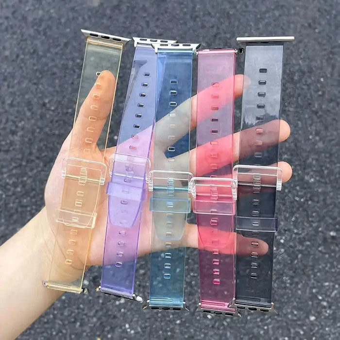 Silicone Strap Bracelet Bracelet Strap Light for Apple Watch 42 / 44 mm - Red - Smartwatch straps and cases<<<HurtelXML