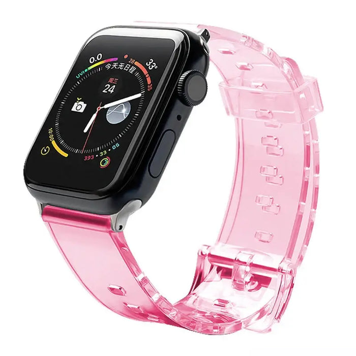 Silicone Strap Bracelet Bracelet Strap Light for Apple Watch 42 / 44 mm - Red - Smartwatch straps and cases<<<HurtelXML