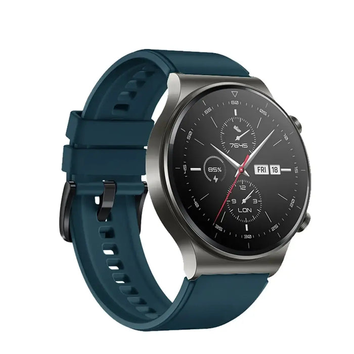 Silicone Strap for Huawei Watch GT 2/3/4/2 Pro/3 Pro/4 Pro/GT 2e 46mm - Dark Green - Other cell phone