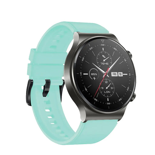 Silicone Strap for Huawei Watch GT 2 / 3 / 4 / 2 Pro / 3 Pro / 4 Pro / GT 2e - Light Green - Other cell phone