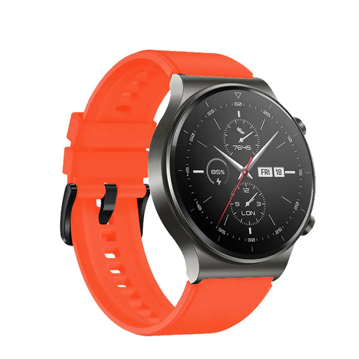 Silicone Strap for Huawei Watch GT 2 / 3 / 4 / 2 Pro / 3 Pro / 4 Pro / GT 2e - Orange - Other cell phone