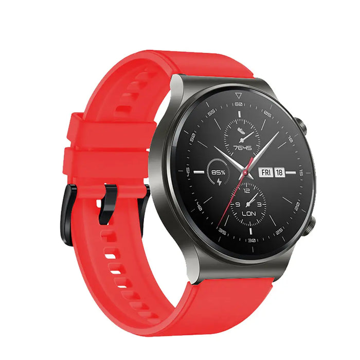 Silicone Strap for Huawei Watch GT 2 / 3 / 4 / 2 Pro / 3 Pro / 4 Pro / GT 2e - Red - Other cell phone