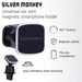 Silver Monkey CM-MGN-SM magnetic car air vent holder - black - Cell phone holders<<<HurtelXML