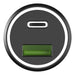 Silver Monkey SMA078 car charger 1xUSB-C 1xUSB-A 45W PD QC - black - Cell phone USB charger<<<HurtelXML