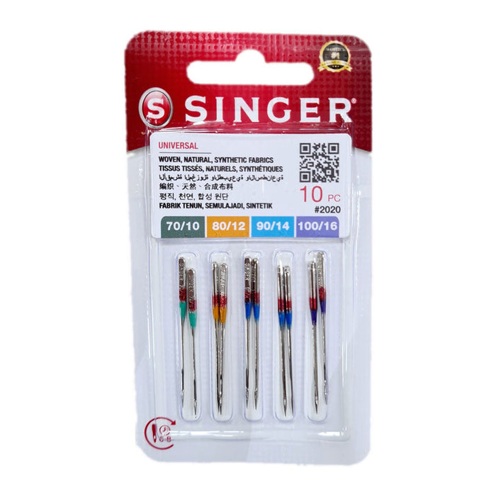 SET OF NEEDLES FOR STANDARD FABRICS 10PCS