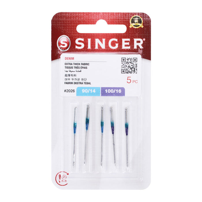 SET OF JEANS NEEDLES 5PCS.