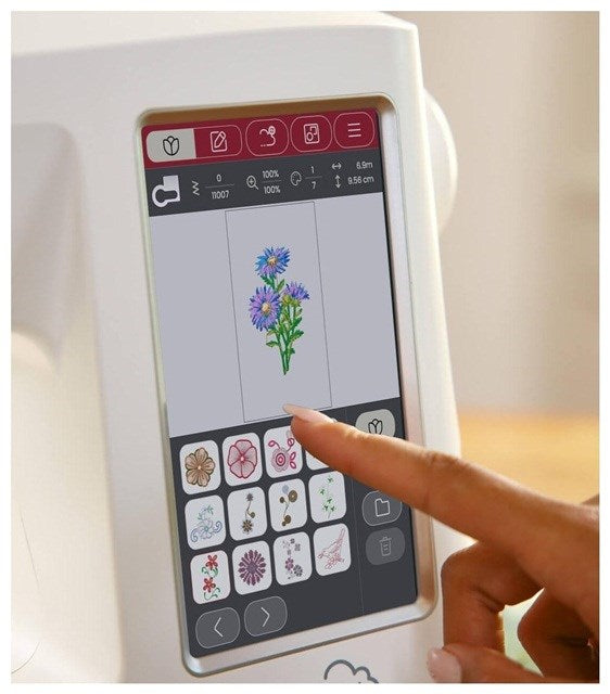 SINGER Sewing machine embroidery machine SE 9185 WiFi Electric current White