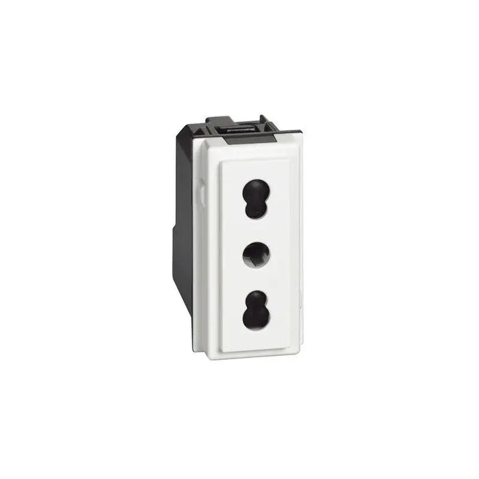 SINGLE-MODULE CONTACT ITALIAN STANDARD 10/16A LIVING NOW LEGRAND - WHITE - Ключове контакти димери и