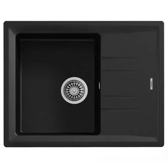 Sink TEKA STONE 45 S-TG BLACK - Еднокоритни мивки за вграждане<<<Мивки за вграждане<<<Уреди за вграждане<<<TechnoMix