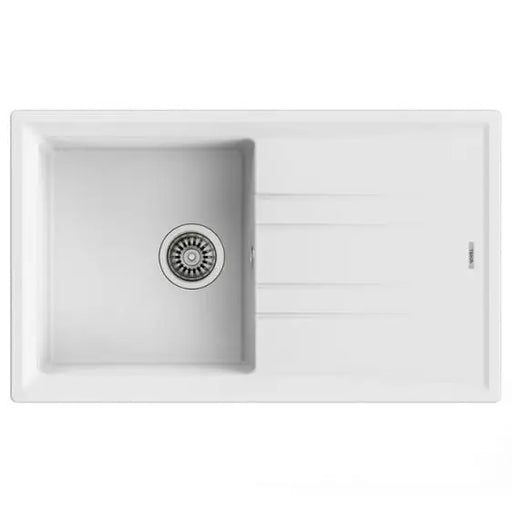 Sink Teka Stone 50 B-TG White - Еднокоритни мивки за вграждане<<<Мивки за вграждане<<<Уреди за вграждане<<<TechnoMix