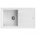 Sink Teka Stone 50 B-TG White - Еднокоритни мивки за вграждане<<<Мивки за вграждане<<<Уреди за вграждане<<<TechnoMix