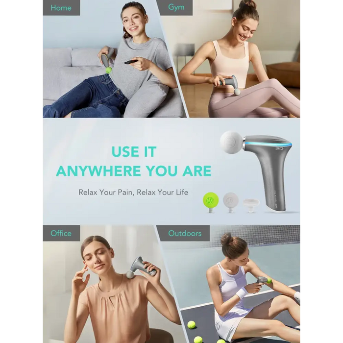 SKG F5-EN massage gun for the whole body - gray - Sport products<<<HurtelXML&&&MassagersFIR-MAS<<<Physiotherapy