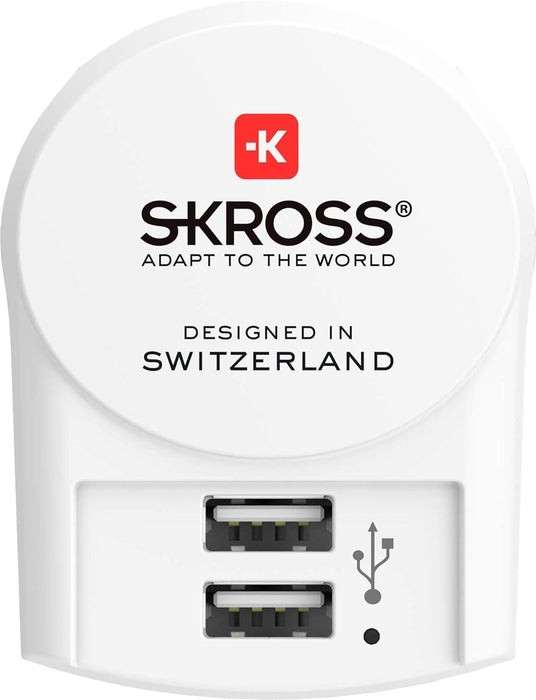Adapter-charger SKROSS Euro USB Charger 1.302421, 2 x USB-A, 2.4A
