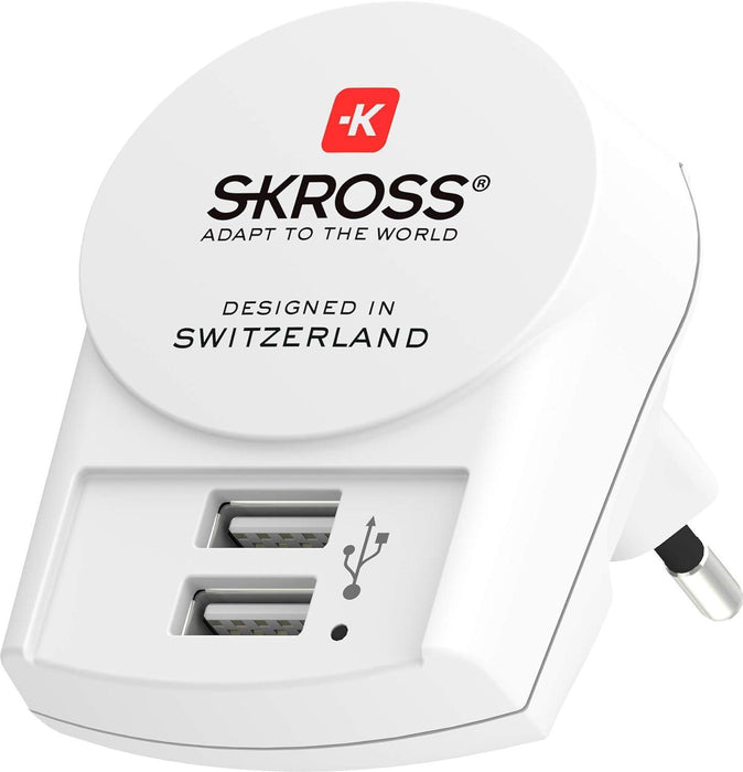 Adapter-charger SKROSS Euro USB Charger 1.302421, 2 x USB-A, 2.4A
