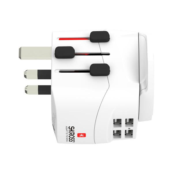 Adapter SKROSS PRO Light 4 x USB-A, 1.302471, World, White