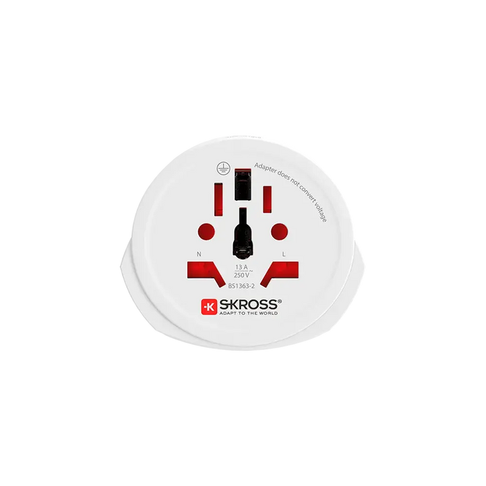 Skross adapter 220V UK/US/World to EU