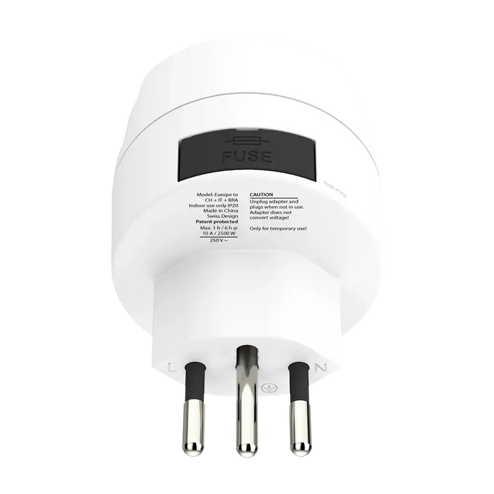 Skross universal adapter World to CH+IT+ Brasil, USB