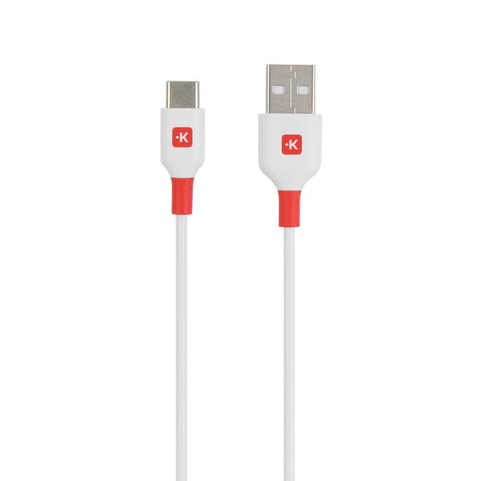 Cable Skross, USB-C - USB-A 2.0 male, 1.2m, White