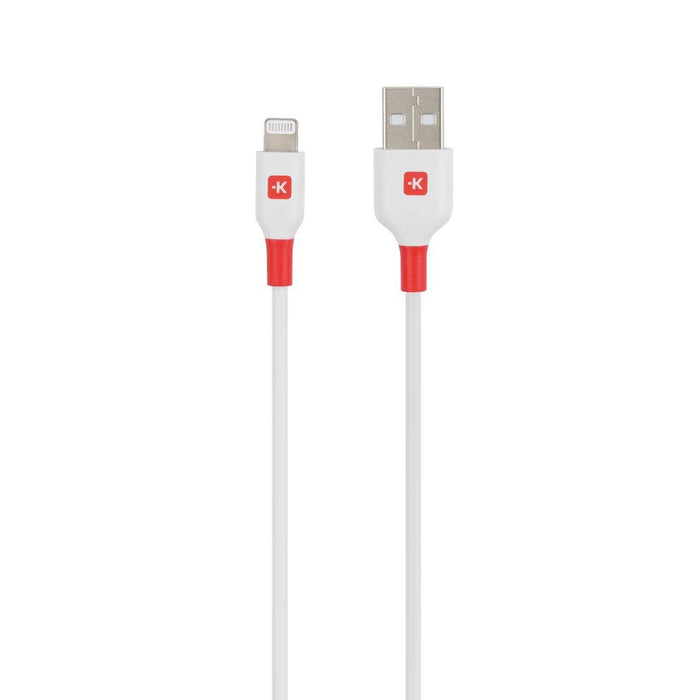 Cable Skross, Lightning - USB-A 2.0 male, 2.0 m, White