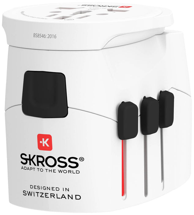 Adapter SKROSS PRO Light, 2 x USB-A, World, White